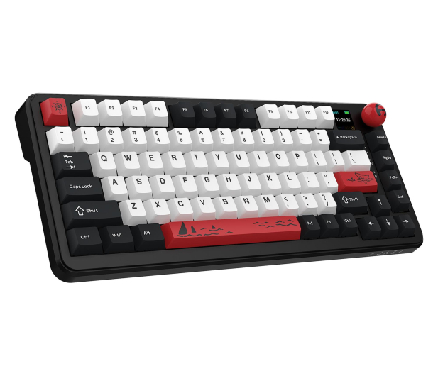 Ajazz AK820 MAX PLUS Avocado Switch Black Gray z ekranem - 1536374 - zdjęcie 4